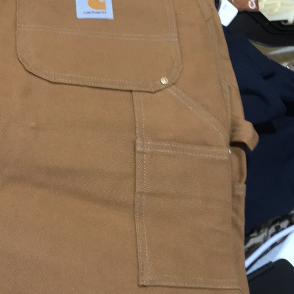Carhartt B01 BRN USA Vintage Dungaree Double Knee Duck Canvas Work Pants - Picture 5 of 10